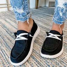 Load image into Gallery viewer, Women's Canvas Lace-Up Sneakers