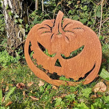 Load image into Gallery viewer, Metal Halloween Pumpkin Decoration