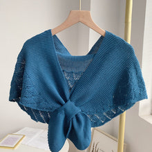 Load image into Gallery viewer, Fishtail Mini Knitted Shawl