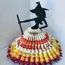 Load image into Gallery viewer, Wooden Witch Ornament