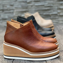 Load image into Gallery viewer, Platform Heeled Boots with Zipper