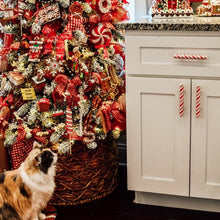 Load image into Gallery viewer, Christmas Peppermint Knob Button Cover