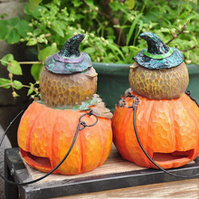 Load image into Gallery viewer, Pumpkin Head Owl Ornament