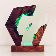 Load image into Gallery viewer, Resin Wood Light Lamp