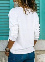 Load image into Gallery viewer, Solid Casual V-Neckline Long Sleeve Blouses TOPS.FL