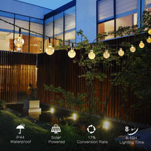 Load image into Gallery viewer, Solar-Powered Crystal Ball String Lights