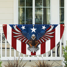 Load image into Gallery viewer, Memorial Day July 4th Flag Patriotic Eagle American Non-Pleated Fan Flag