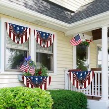 Load image into Gallery viewer, Memorial Day July 4th Flag Patriotic Eagle American Non-Pleated Fan Flag