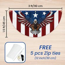 Load image into Gallery viewer, Memorial Day July 4th Flag Patriotic Eagle American Non-Pleated Fan Flag