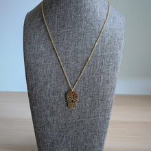 Load image into Gallery viewer, Vintage Skeleton Pendant Necklace