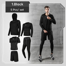 Load image into Gallery viewer, Men&#39;s compression clothing for fitness compression (5 pcs / set)