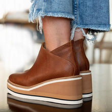 Load image into Gallery viewer, Platform Heeled Boots with Zipper