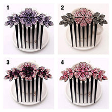 Load image into Gallery viewer, Crystal Decor Hair Side Comb