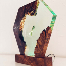 Load image into Gallery viewer, Resin Wood Light Lamp
