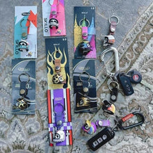 Load image into Gallery viewer, Colorful Skull Helmet Keychain