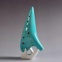 Load image into Gallery viewer, [HOT SALE]-12 Holes Ocarina Alto C Smoldering Ceramic Submarine SharpChain +Display BaseS