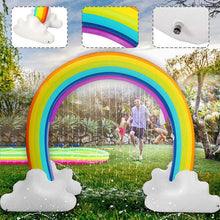 Load image into Gallery viewer, Inflatable Water Spray Rainbow Arch