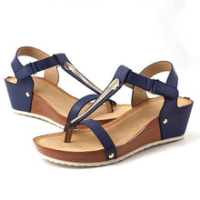 Load image into Gallery viewer, Fashionable sandal with metal and Velcro closure
