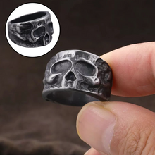 Load image into Gallery viewer, Irregular Punk Style Skull Ring
