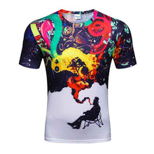 Load image into Gallery viewer, Printed Men's Punk T-shirt