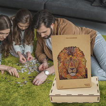 Load image into Gallery viewer, Wooden Lion Puzzle Blocks