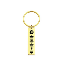 Load image into Gallery viewer, Personalized Music Keychain