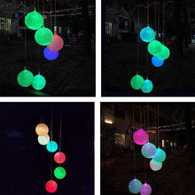 Load image into Gallery viewer, Outdoor Solar Particle Ball Wind Chime Lights