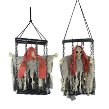 Load image into Gallery viewer, Halloween Prop Animated Caged Skeleton