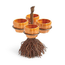 Load image into Gallery viewer, Halloween Pumpkin Snack Bowl Stand