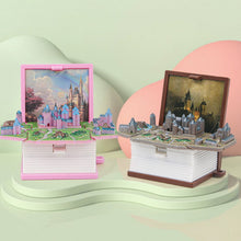 Load image into Gallery viewer, 3D Stereoscopic Book Folding Pop-Up Book Keychain