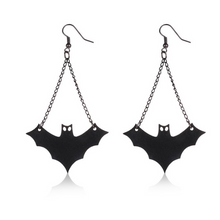 Load image into Gallery viewer, Halloween Gothic Jewelry Bat Earring and Necklace