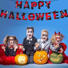 Load image into Gallery viewer, Halloween Hand Feet Paper Banner