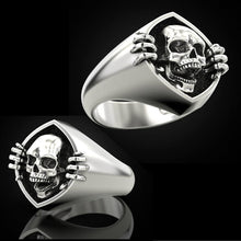 Load image into Gallery viewer, Neo-Gothic Style Skull Unisex Ring