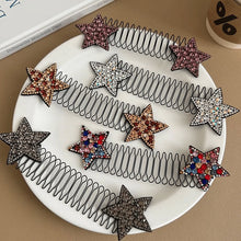 Load image into Gallery viewer, Rhinestone Star Hair Comb Set (5 Pcs)