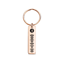 Load image into Gallery viewer, Personalized Music Keychain