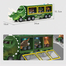 Load image into Gallery viewer, Dinosaur transport toy car with its own music and lights