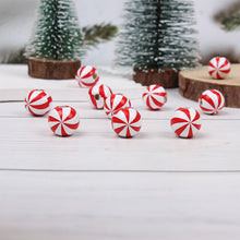 Load image into Gallery viewer, Christmas Peppermint Knob Button Cover