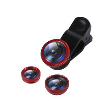 Load image into Gallery viewer, 3 in 1 Clip on 180 Degree Fish Eye Lens