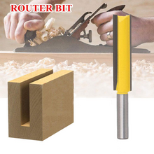 Load image into Gallery viewer, 8MM Shank Double Flute Straight Bit