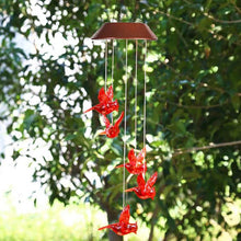 Load image into Gallery viewer, Red Bird Wind Chime Light