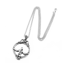 Load image into Gallery viewer, Skeleton Ghost Mirror Goth Punk Dark Style Pendant