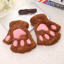 Load image into Gallery viewer, Paw Fingerless Gloves
