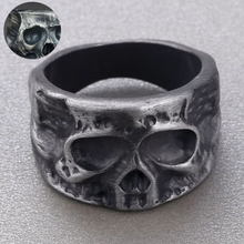 Load image into Gallery viewer, Irregular Punk Style Skull Ring