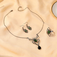 Load image into Gallery viewer, Retro Style Halloween Spider Jewelry Set