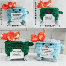 Load image into Gallery viewer, Saker Crochet Dumpster Raging Fire