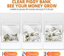Load image into Gallery viewer, Unopenable Transparent Acrylic Piggy Bank