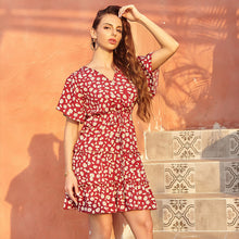 Load image into Gallery viewer, French Printed Chiffon Dress