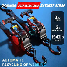 Load image into Gallery viewer, Retractable Auto Ratchet Strap