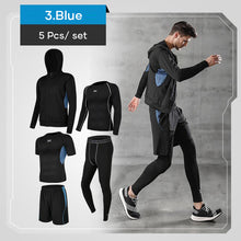 Load image into Gallery viewer, Men&#39;s compression clothing for fitness compression (5 pcs / set)