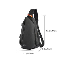 Load image into Gallery viewer, Men&#39;s waterproof crossbody chest bag